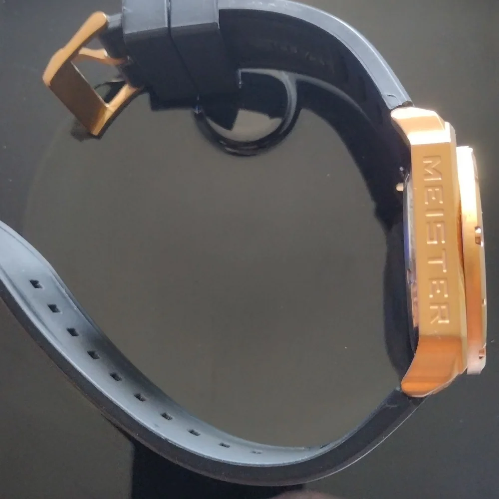 MEISTER Rose Gold and Black Men's Watch